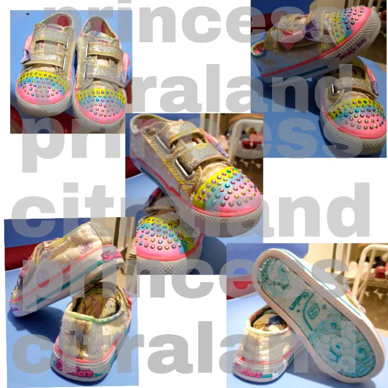 sepatu Skechers rainbow ukuran 25