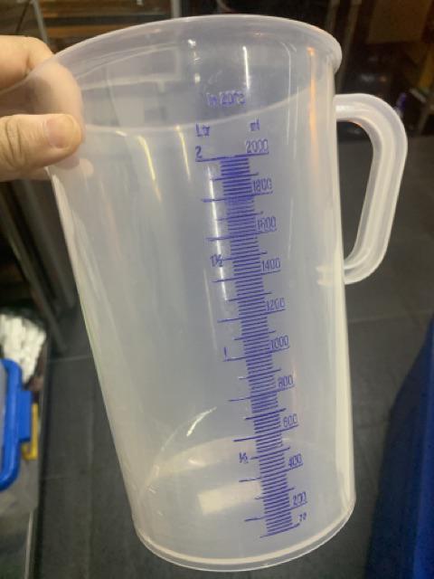 Gelas Ukur Plastik 2000 Ml Green Leaf Polycarbonate - Measuring Cup