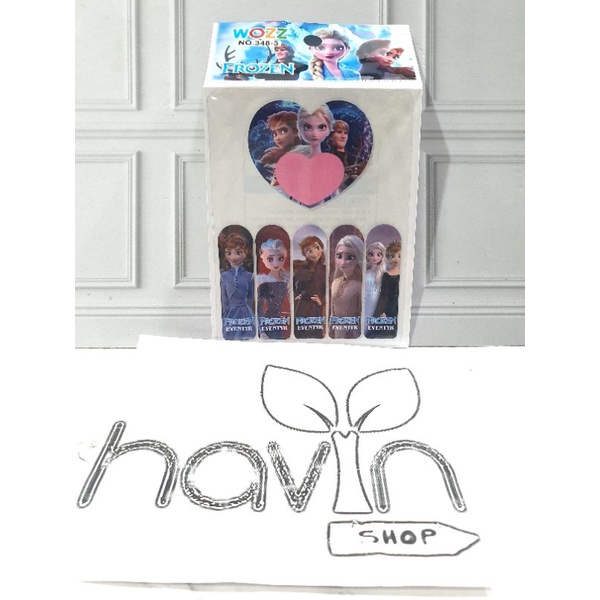 PEMBATAS bahan PLASTIK 5+1 BESAR/STICKY NOTE/STICK NOTE-FROZEN