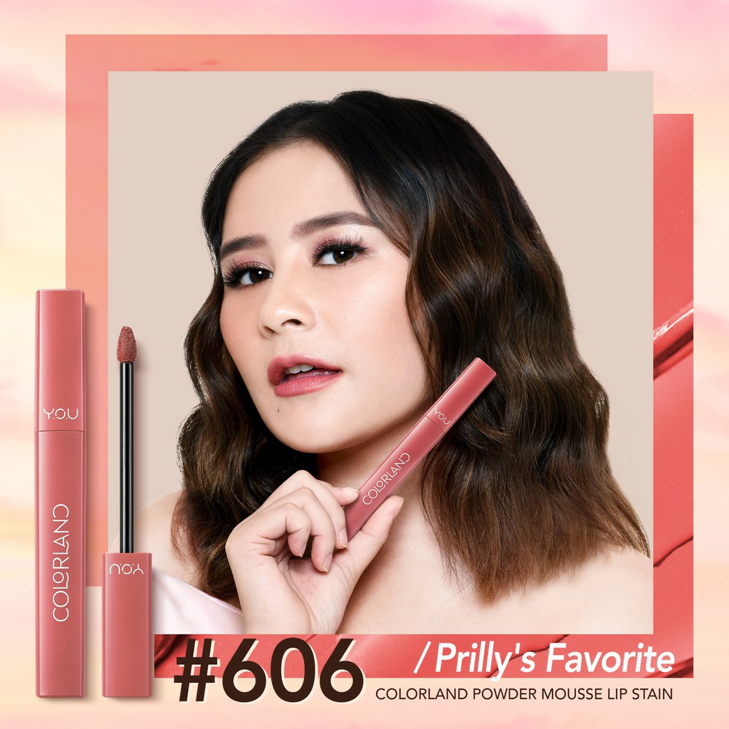 NEW ITEM READY ! YOU Colorland - Powder Mousse Lip Stain [Formula Tahan Lama hingga 8 Jam] FREE ONGK