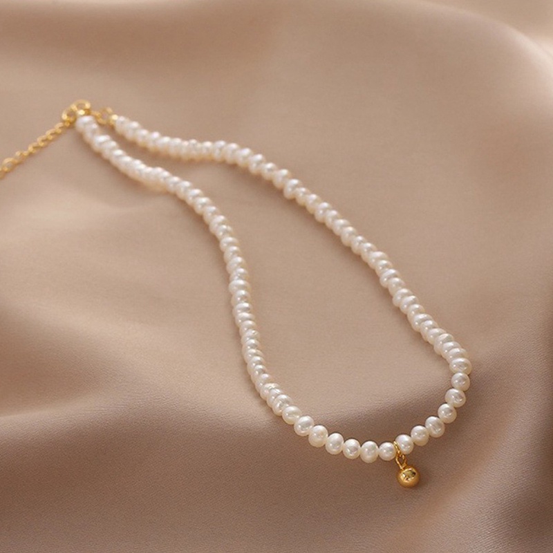 Kalung Choker Dengan Liontin Mutiara Gaya Korea Untuk Wanita