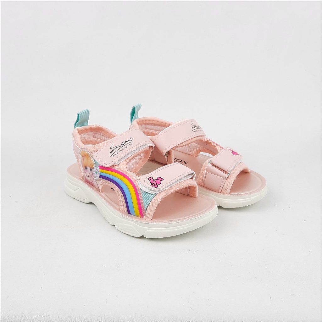 Sepatu sandal anak perempuan alea kae Ef.22.Rainbow 25-30