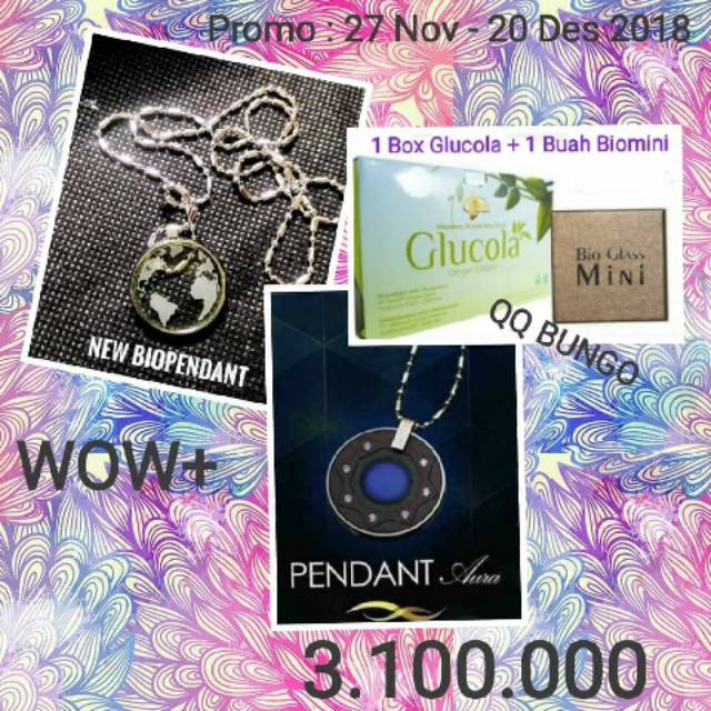 Promo Paket 12 MCI 1 (Kalung Biopendant, Aura, GLucoLa, Biomini)