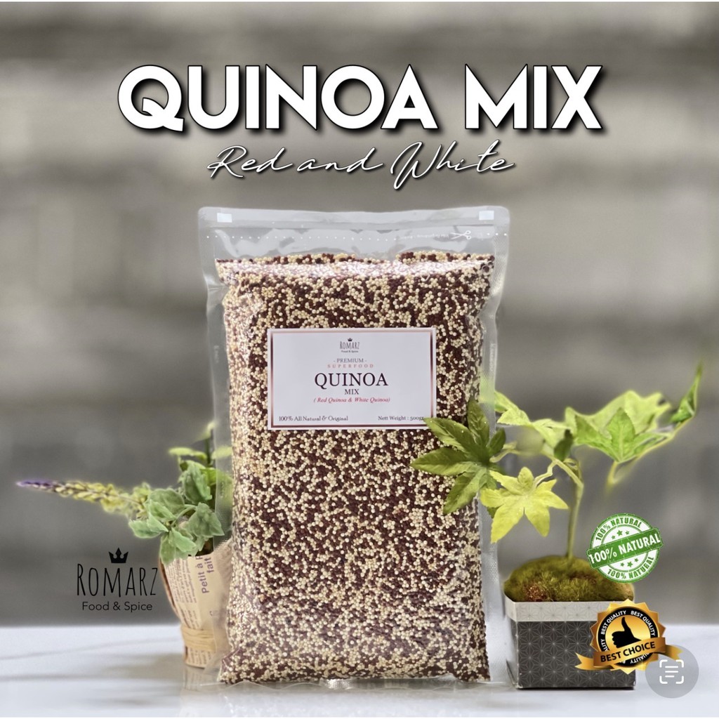 

QUINOA MIX ORGANIC 500gr | PERPADUAN QUINOA WHITE & QUINOA RED 500gr