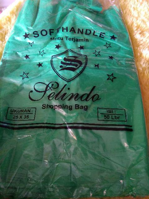 Isi50lembar Tenteng Softhandle Polos 25x35cm 25x35 Kantong Plastik Soft Handle Baju Souvenir Belanja