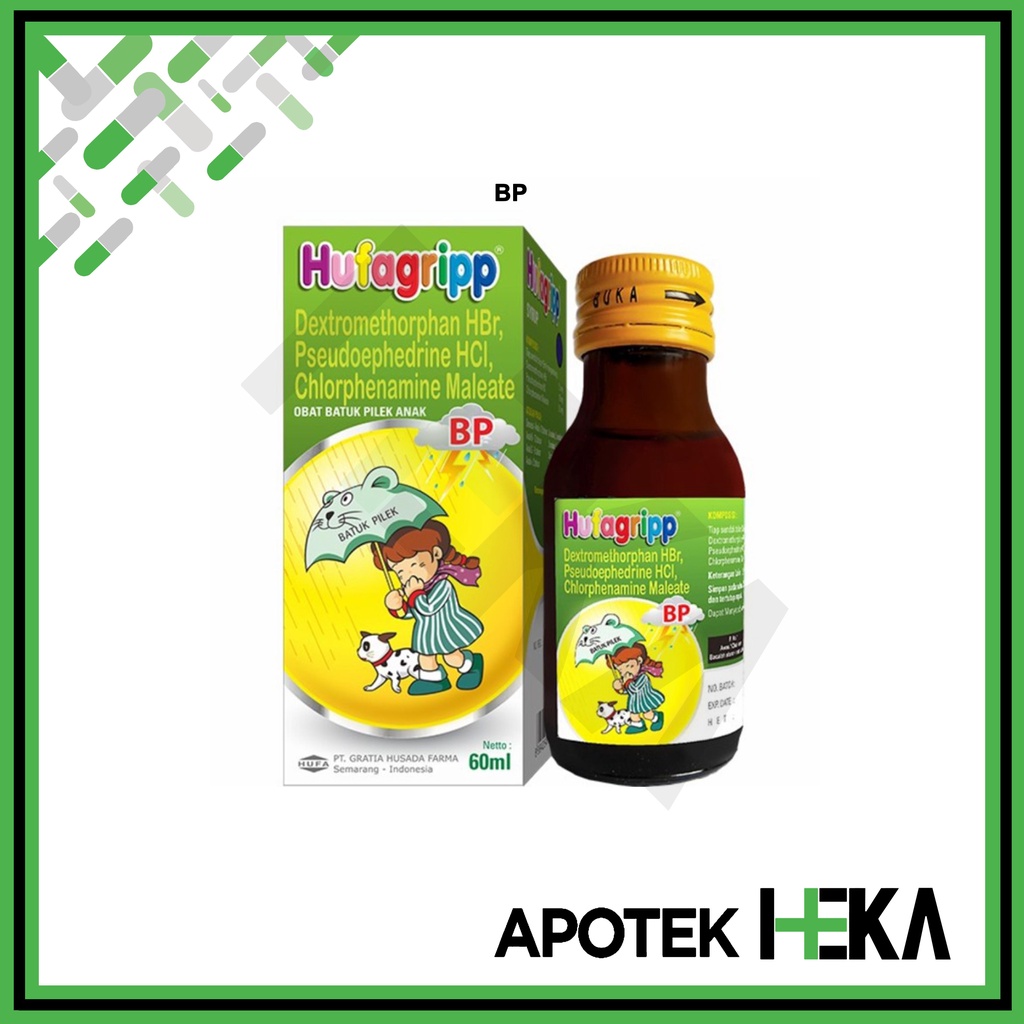 Hufagripp Hijau Kuning Biru Merah 60 ml - Sirup Hufagrip Anak (SEMARANG)