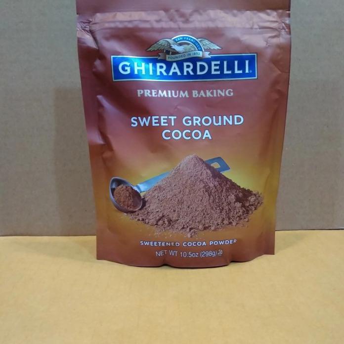 

GHIRARDELLI PREMIUM BAKING COCOA SWEET GROUND 298G BUBUK KUE COKLAT