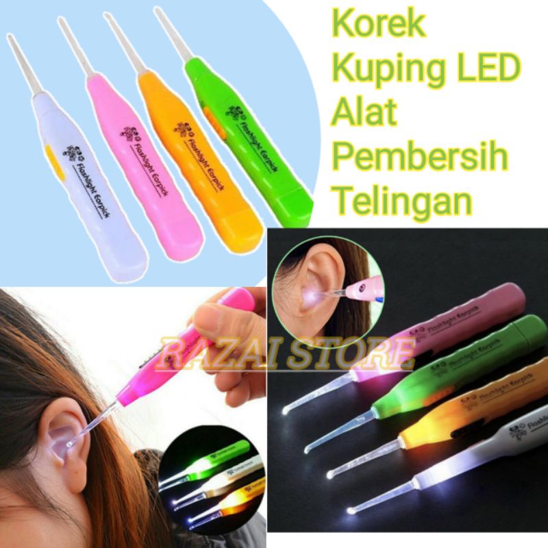 Pembersih Telingan Led Alat Pembersih Telingan Led Pembersih Telingan Bayi