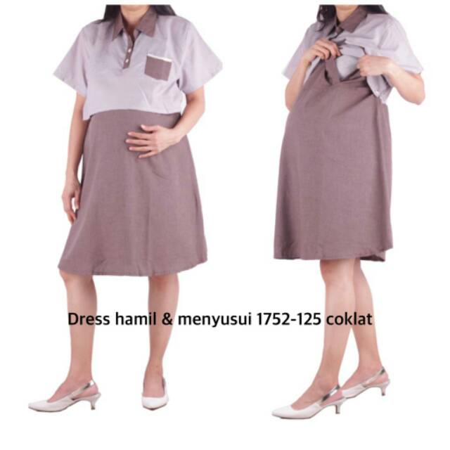 Dress hamil menyusui 1752 bajuhamil baju hamil