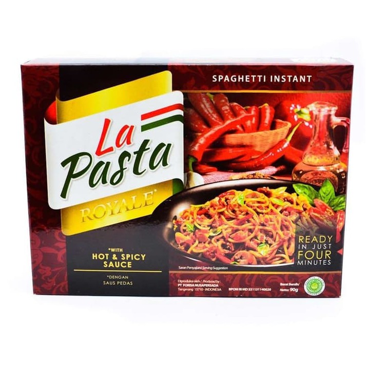 

La Pasta Royale Spaghetti Instant with Hot & Spicy Sauce 90 gr