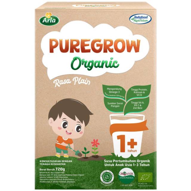 

[PROMO] Puregrow Organic 1+ rasa plain 720gr