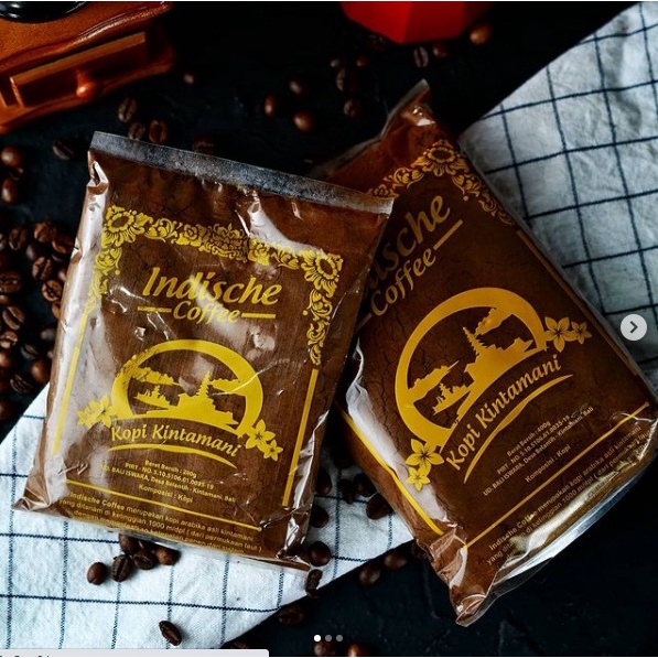 INDISCHE COFFEE KOPI BUBUK KINTAMANI 200GR ASLI BALI