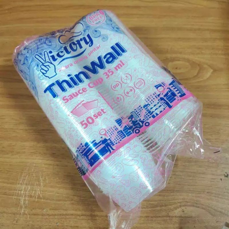

THINWALL TEMPAT SAOS SAMBAL 25ml & 35ml isi 50 pcs