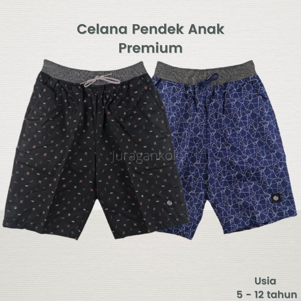 Celana Pendek Anak Cowok Laki-Laki Chino Distro Rib Motif Corak