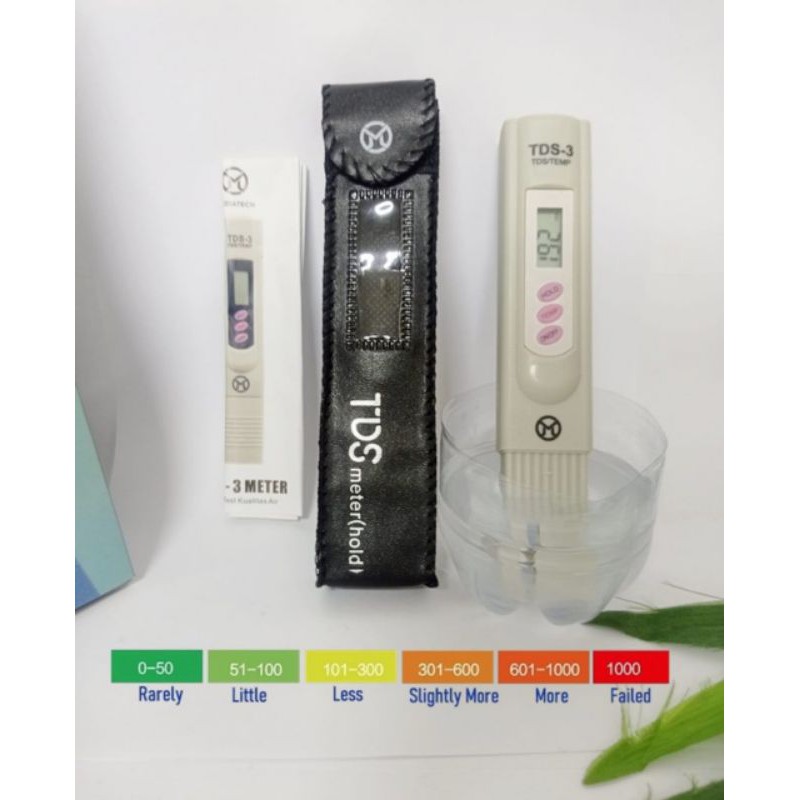 TDS Meter TDS-3 PPM Meter Alat Pengukur PPM Nutrisi Hidroponik dan PH Air