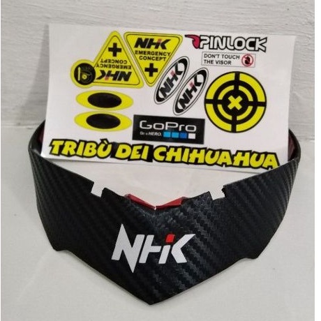 spoiler helm nhk Rx9 carbone + stiker visor print cut nhk