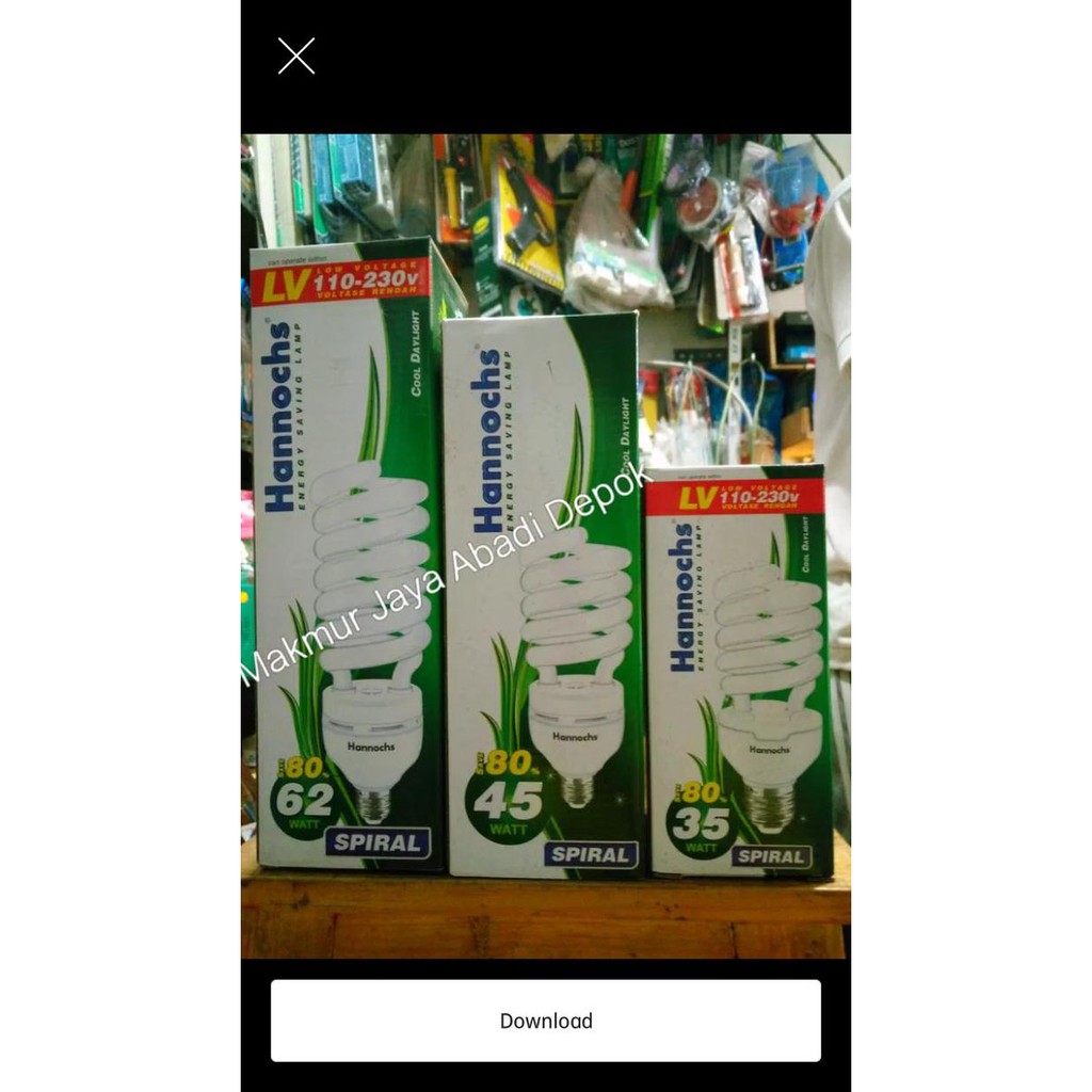 lampu plc hannochs 62 watt / hannochs 62 watt ratele992 Ayo Order