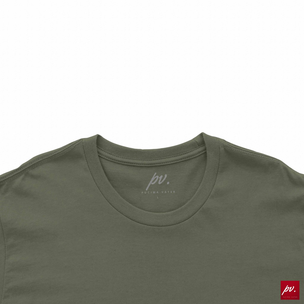 Kaos Polos Pria Wanita Army - Lengan Pendek - Premium - Oblong - Army T-Shirt