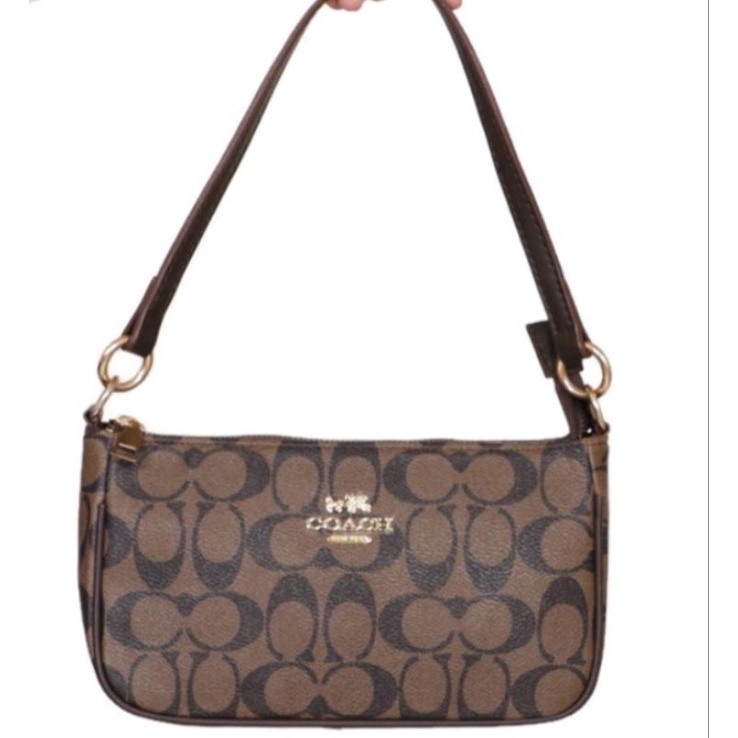 COACH-TOP-HANDLE-Pouch-Signature/selempang-mini