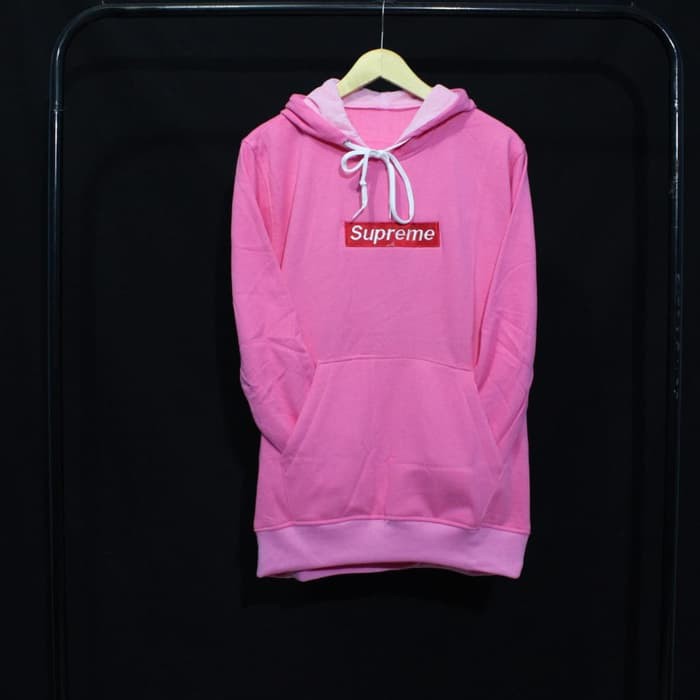JAKET HOODIE SUPREME PINK DISTRO SWAG Slayershop