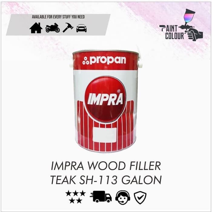 IMPRA WOOD FILLER IMPRA-SH 113 TEAK 5 KG/GALON