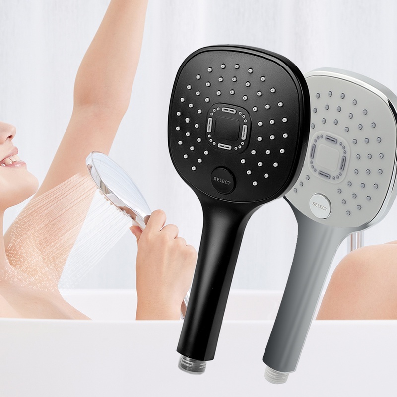Kepala Shower Model Genggam Tekanan Tinggi Hemat Air Dengan 3 Mode