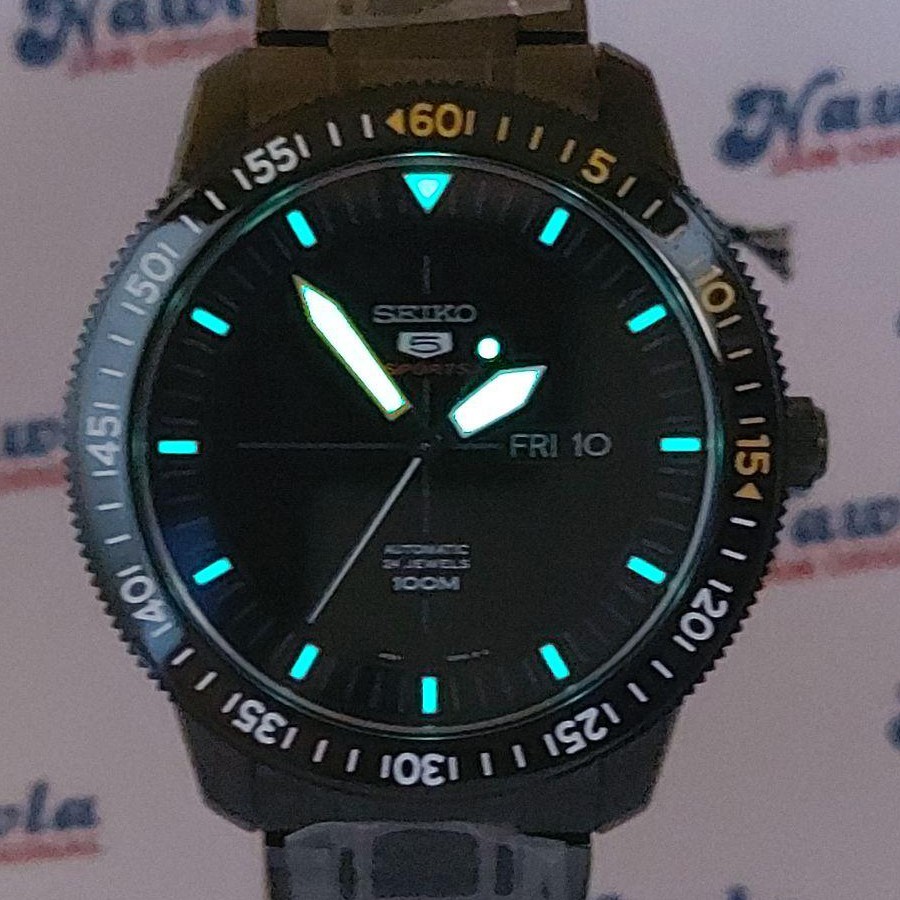 Seiko 5 Sports SRP569K1 Automatic Black IP St. Steel | Jam Pria SRP569