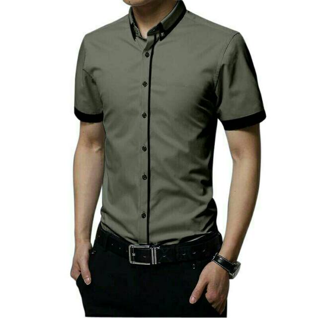 Kemeja Pria Lengan Pendek Kemeja Gandy