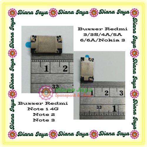 Buzzer Xiaomi Redmi 3 / Mi3S / Redmi 4A / Redmi 5A / Redmi 6/6A / Redmi Note 4G / Redmi Note 2 / Red