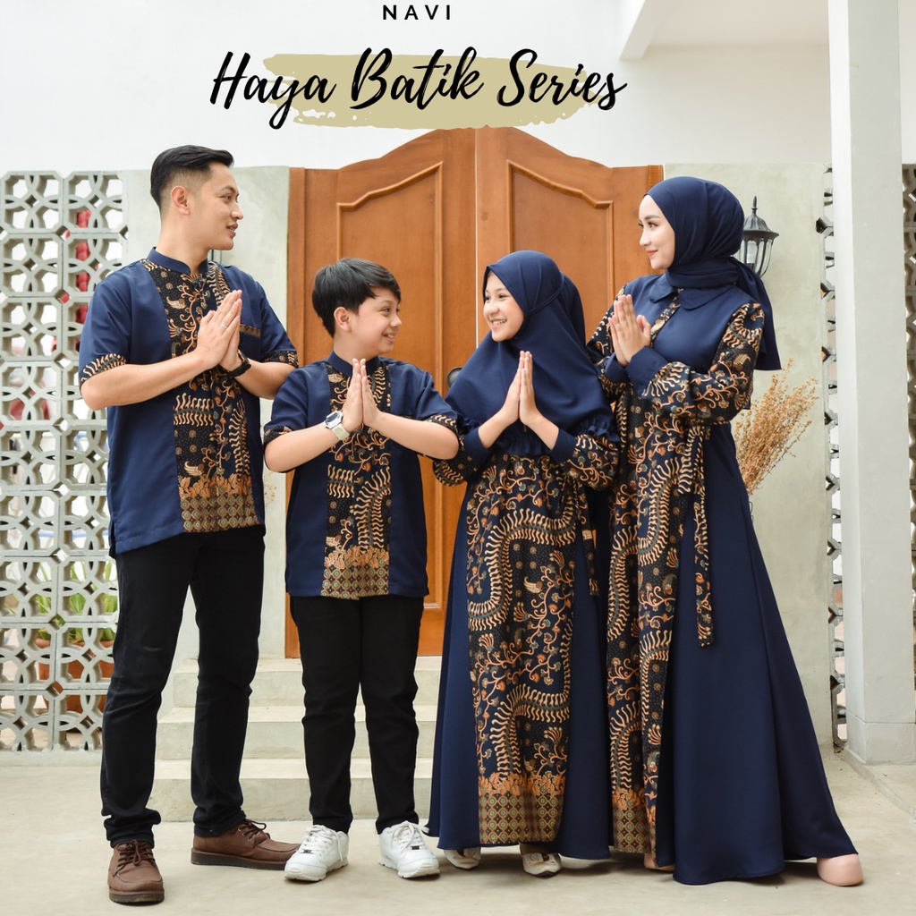 Baju Couple Muslim Haya Batik Series