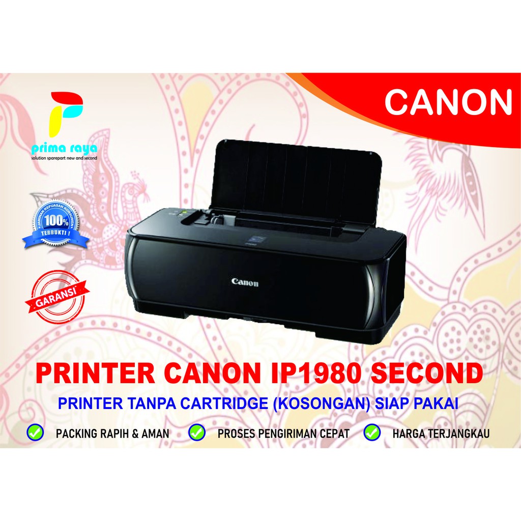 Canon IP1980 Printer Second Kosongan (Tanpa Cartridge)