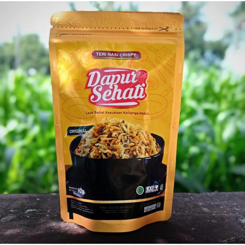 

Teri Nasi Crispy Non MSG 92gr - Dapur Sehati