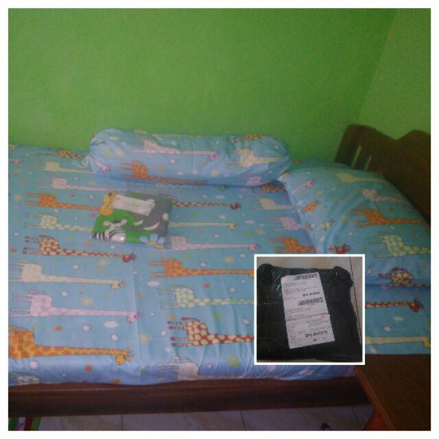 Sprei Jungle Blue 2 Bahan Katun Mikrotex Tebal Halus Tidak Luntur Dan Tidak Berpasir