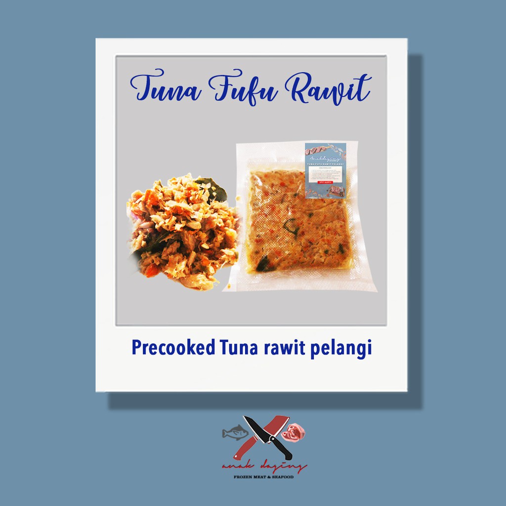 

Tuna Fufu Rawit Pelangi - Precooked / ikan cakalang cabe / cakalang fufu / tuna fufu / sambal pedas