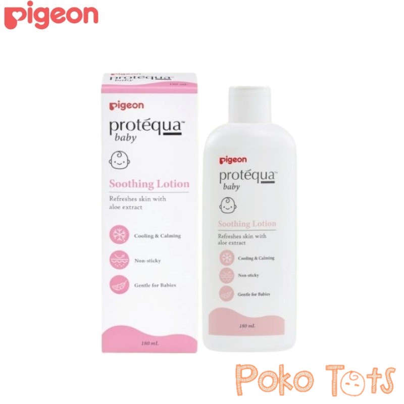 Pigeon Protequa Baby Soothing Lotion 180ml Losion Pelemab Kulit Bayi WHS