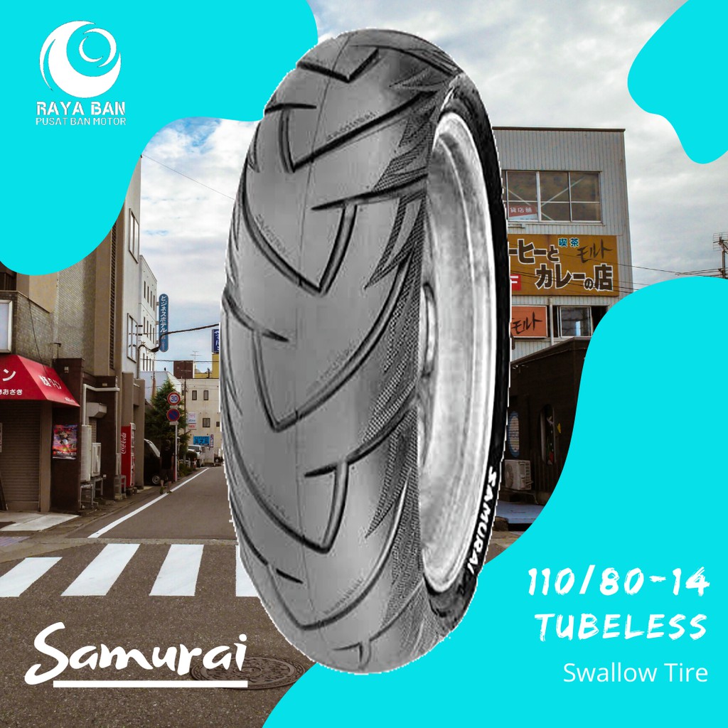 Ban Motor Swallow Samurai 110/80-14 SB-128 TL