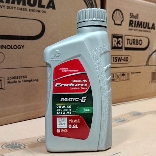 OLI MESIN MOTOR MATIC SCOOTER PERTAMINA ENDURO MATIC-G 20W-40 800 ML