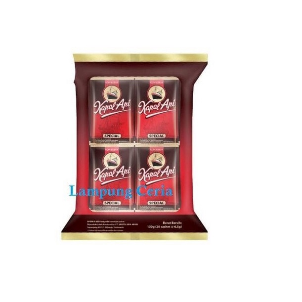 

Kapal Api Special Merah Kopi Bag 20 Sachet x 6.5 Gram