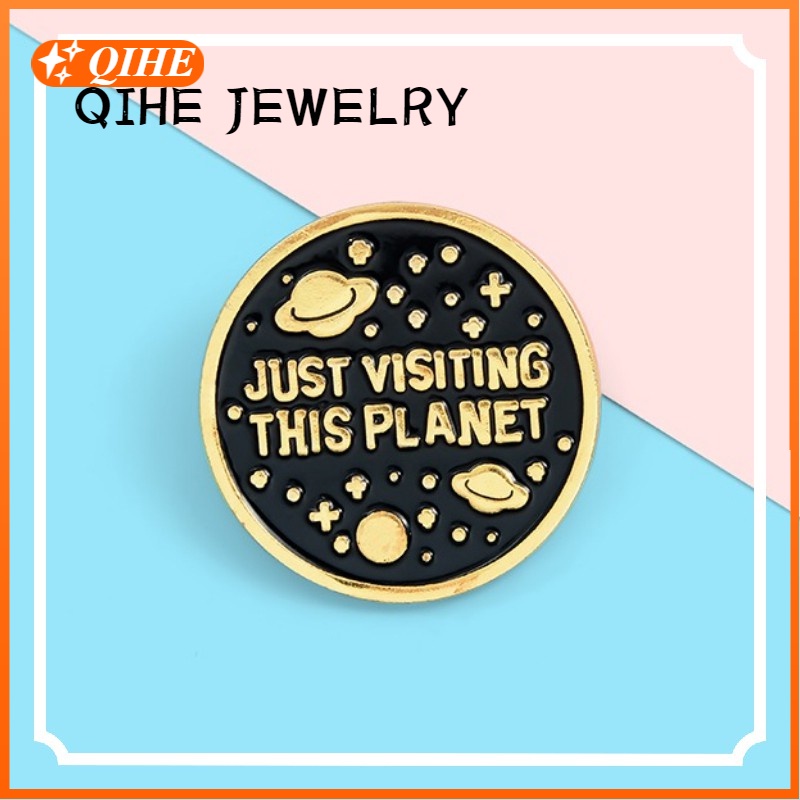 Bros Pin Desain Planet Luar Angkasa Just Visiting This Untuk Hadiah