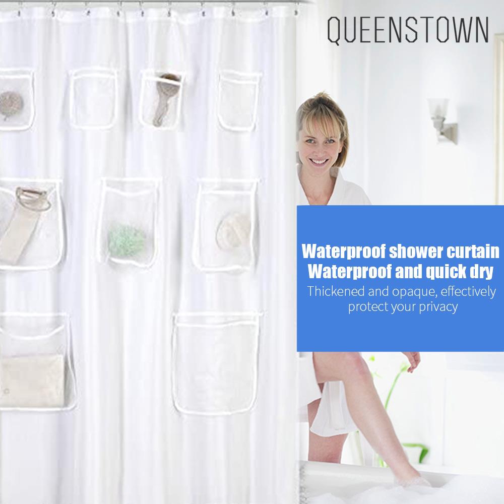 Bathroom Curtain Quick Dry Mesh Pockets Curtain Curtains Home Waterproof Pvc Eco Friendly Toilet Shopee Indonesia Bathroom Curtain Quick Dry Mesh Pockets Curtain Curtains Home Waterproof Pvc Eco Friendly Toilet Shopee Indonesia