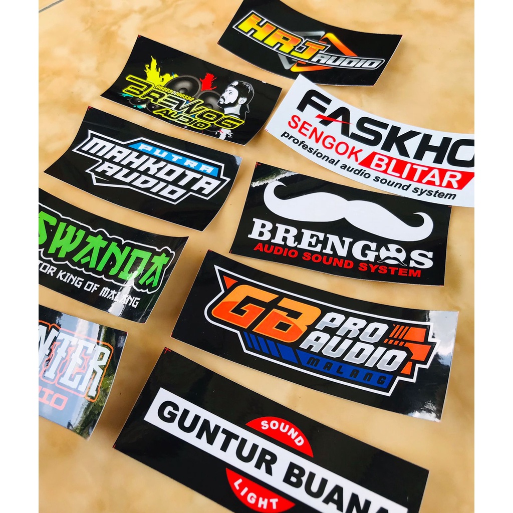 Stiker Sound System Stiker Sound Balap Horeg Bijian Anti Air