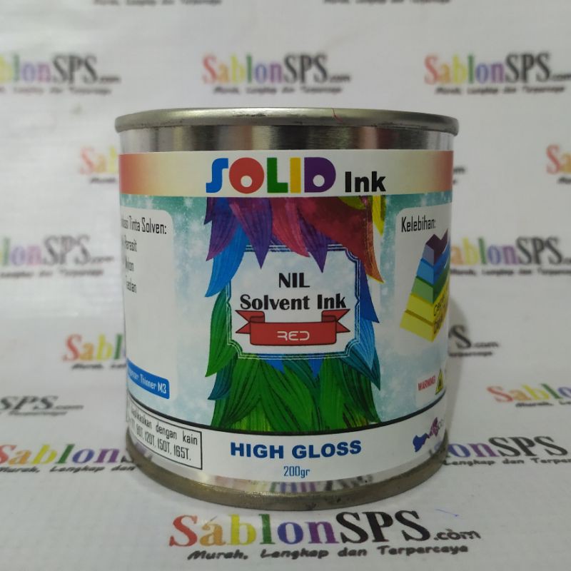 TINTA SABLON NIL MERAH PARASIT / NILON / TASLAN RED  200GR