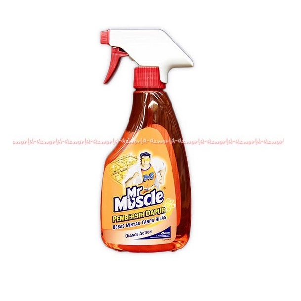 Mr Muscle Pembersih dapur Serbaguna Bebas Minyak Orange lemon Botol Spray 500ml Mrmuscle