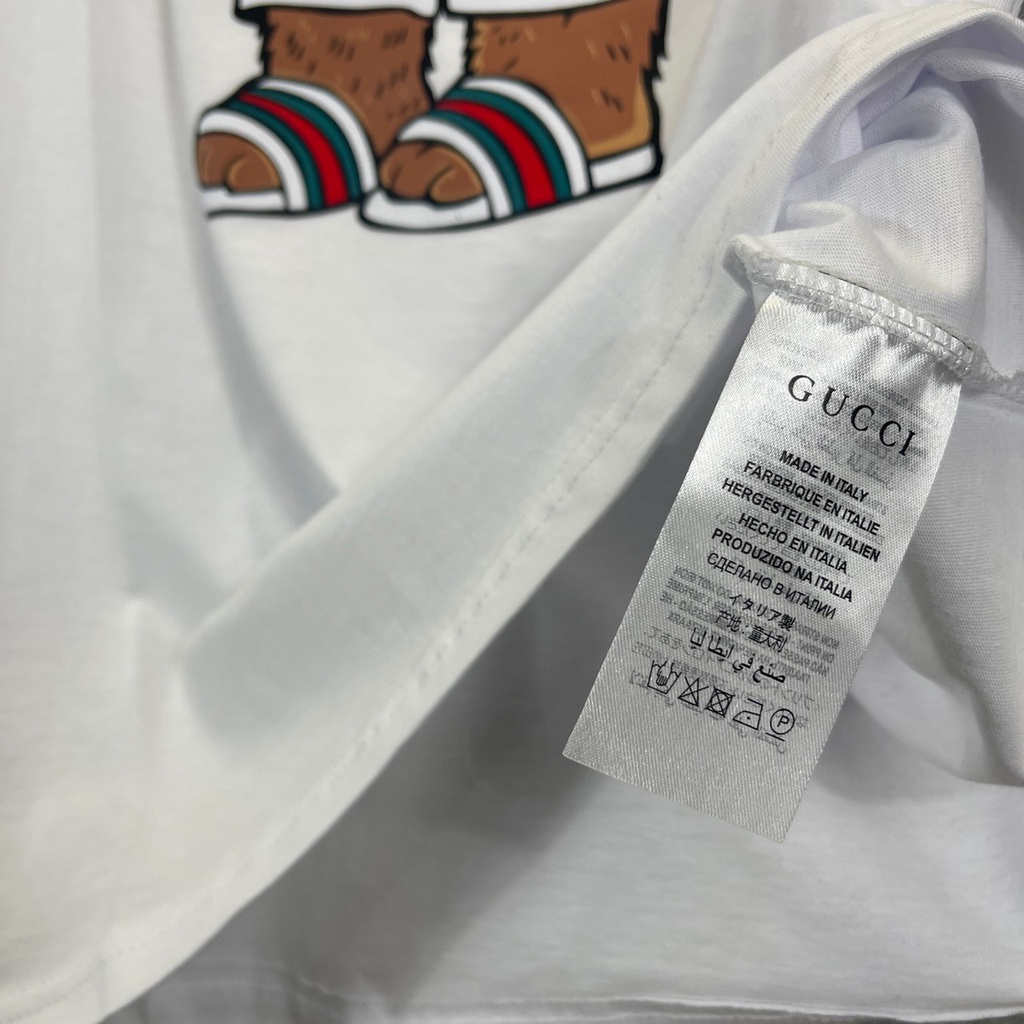 T-Shirt Kaos Gucci Bear White Premium Quality