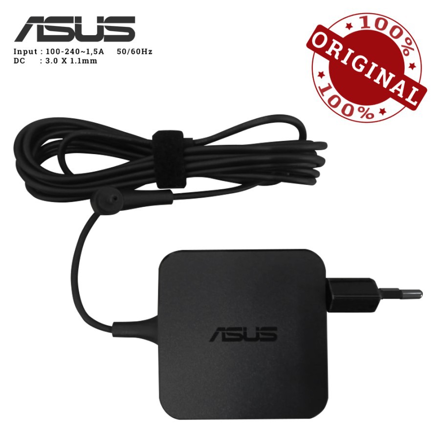 ASUS Adaptor Charger Laptop 19v-2.37A DC 3.0x1.1mm ZenBook UX31E UX21E