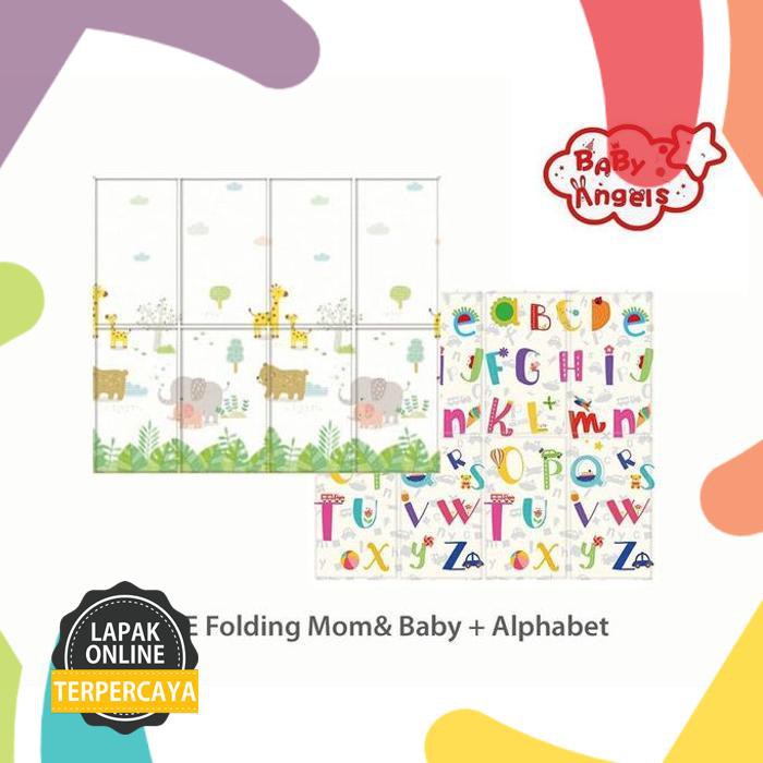 New Arrival Playmat Lipat Tebal 1Cm Xpe Baby Angels Karpet Matras Anak Bayi - Road Map Produk