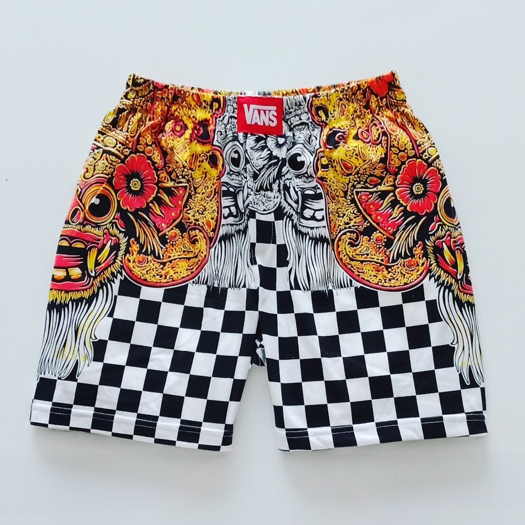  CELANA  BOXER  MOTIF BARONG BALI DISTRO SURF PANTS KOLOR CD 