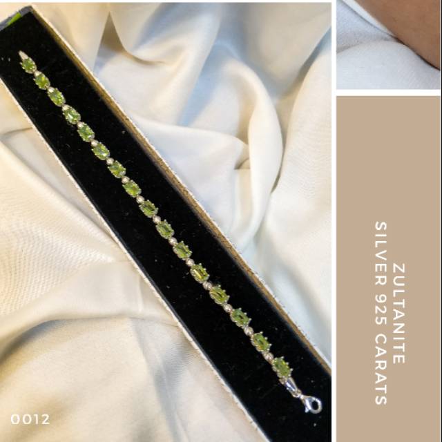 Gelang Zultanite Silver 925 Karat Asli Turki