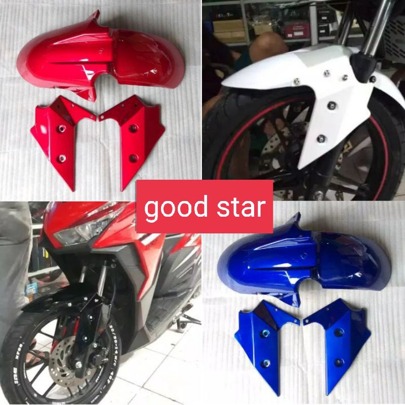 Spakbor Depan Model Ninja Fi Model Sambungan Universal Vixion,R15,Cb150r,Byson,Megapro,Versa Dll