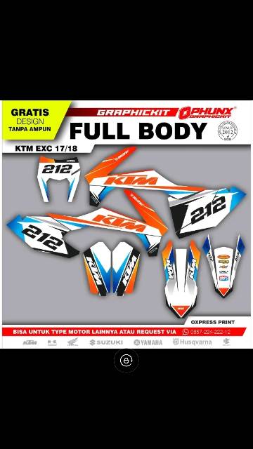 stiker decal KTM full body custum